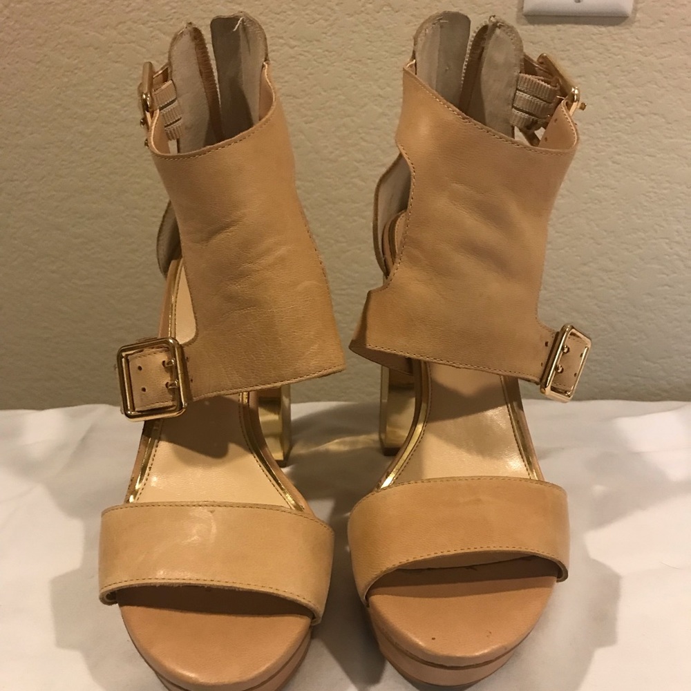 Jessica Simpson block heel Tan Leather 8.5